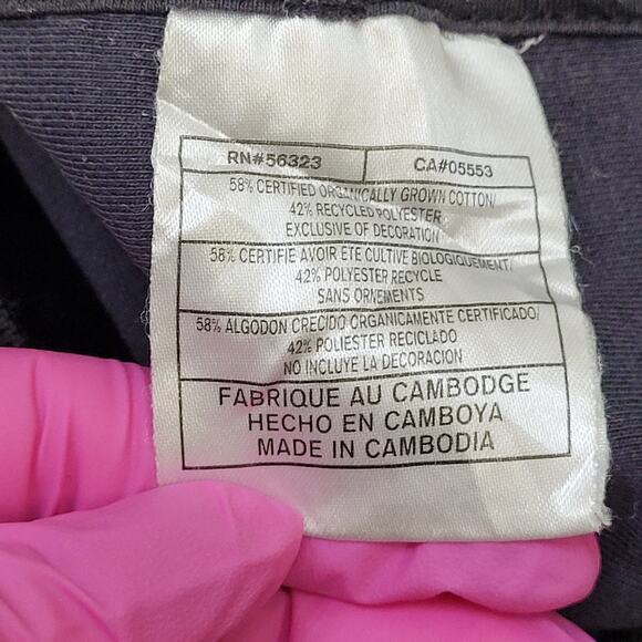 NIKE Track Jacket Large 22x25 Cropped Black - Picture 8 of 14